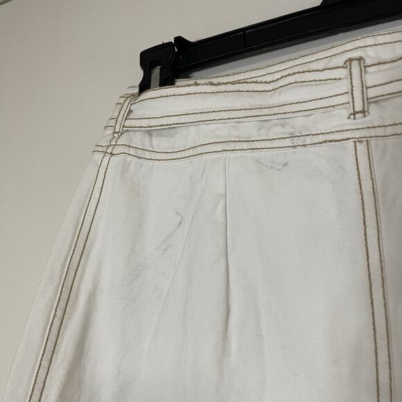 Anthropologie Pilcro and the letterpress ivory white utility wrap skirt US 4 - Picture 9 of 9